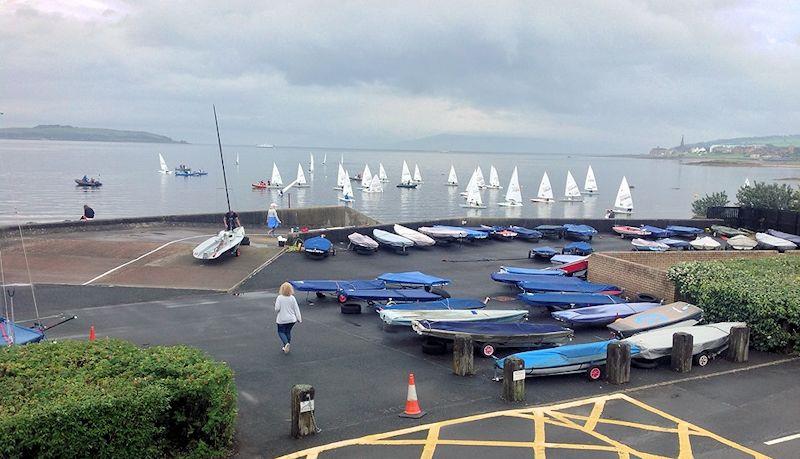 Day 1 of the Laser UK National Championships at Largs photo copyright Tony Woods taken at Largs Sailing Club and featuring the ILCA 7 class