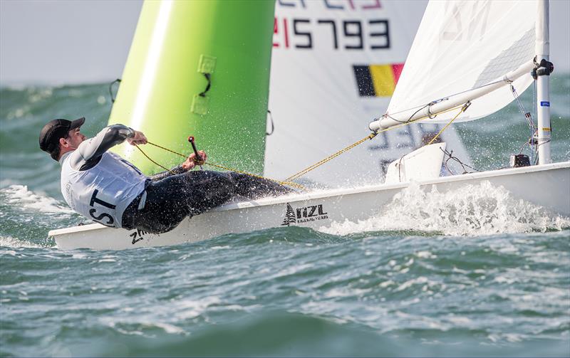 Sam Meech (NZL) - Laser  - Day 1, Olympic Test Event - Enoshima, Japan - August 2019 photo copyright Jesus Renedo / Sailing Energy / World Sailing taken at  and featuring the ILCA 7 class