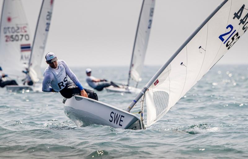 Jesper Stalheim (SWE) - Ready Steady Tokyo Olympic test event, day 3 photo copyright Jesus Renedo / Sailing Energy / World Sailing taken at  and featuring the ILCA 7 class