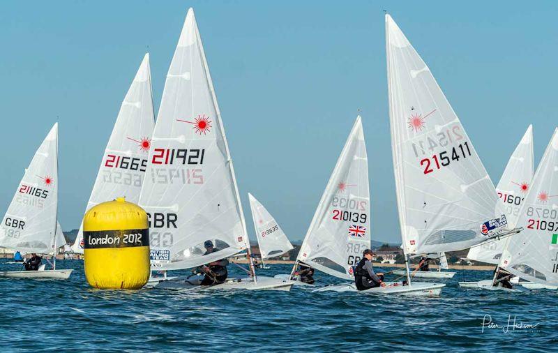 UKLA Noble Marine World & European Qualifier & Laser Masters at Hayling Island - Standard fleet photo copyright Peter Hickson taken at Hayling Island Sailing Club and featuring the ILCA 7 class