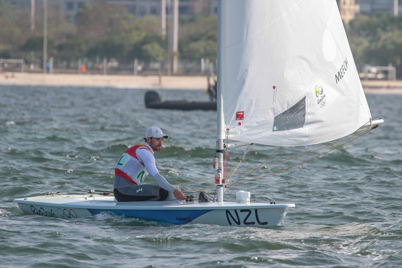 Sam Meech on his way to winning the Bronze Medal in the Mens Laser, Rio Olympics photo copyright Richard Gladwell / Sail-World.com taken at Iate Clube do Rio de Janeiro and featuring the ILCA 7 class