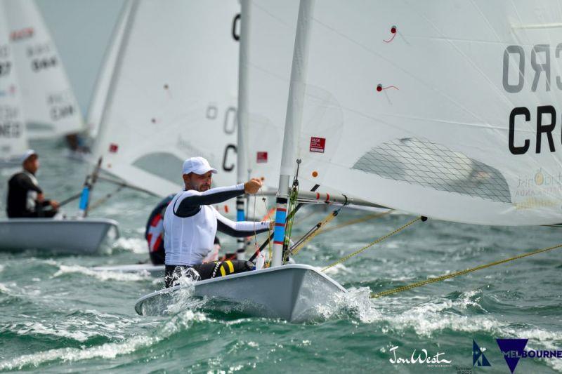 Tonci Stipanovic - 2020 ILCA Laser Standard World Championship in Melbourne, day 1 photo copyright Jon West Photography taken at  and featuring the ILCA 7 class