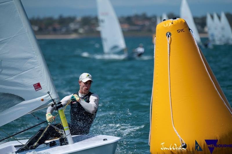 Matt Wearn - 2020 ILCA Laser Standard World Championship, day 3 photo copyright Jon West Photography taken at Sandringham Yacht Club and featuring the ILCA 7 class