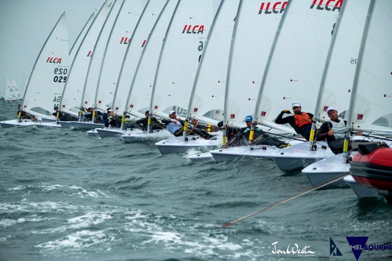 2020 ILCA Laser Standard World Championship - Day 5 photo copyright Jon West Photography taken at Sandringham Yacht Club and featuring the ILCA 7 class