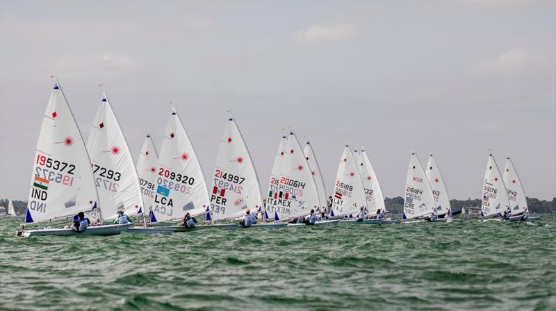 Laser fleet photo copyright World Sailing taken at  and featuring the ILCA 7 class