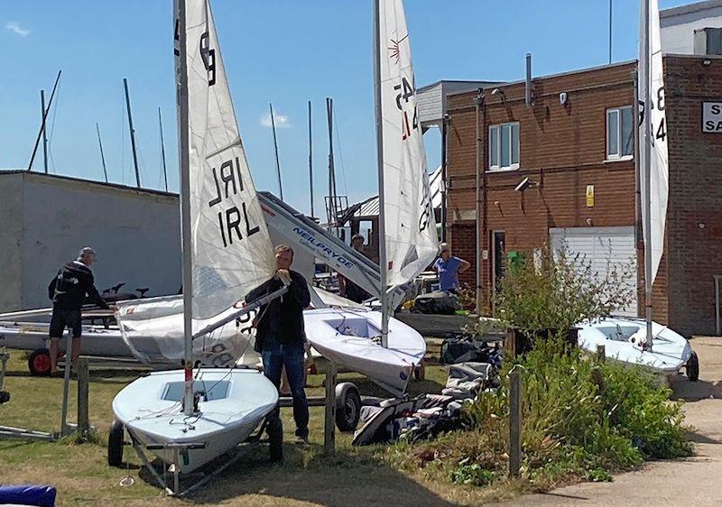 Masters Trainning at Stokes Bay photo copyright UKLA taken at Stokes Bay Sailing Club and featuring the ILCA 7 class