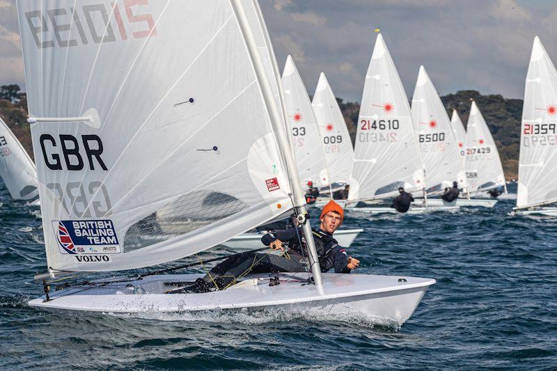 Michael BECKETT in the UKLA Noble Marine ILCA7 Autumn Qualifier photo copyright Georgie Altham / www.facebook.com/galthamphotography taken at Weymouth & Portland Sailing Academy and featuring the ILCA 7 class