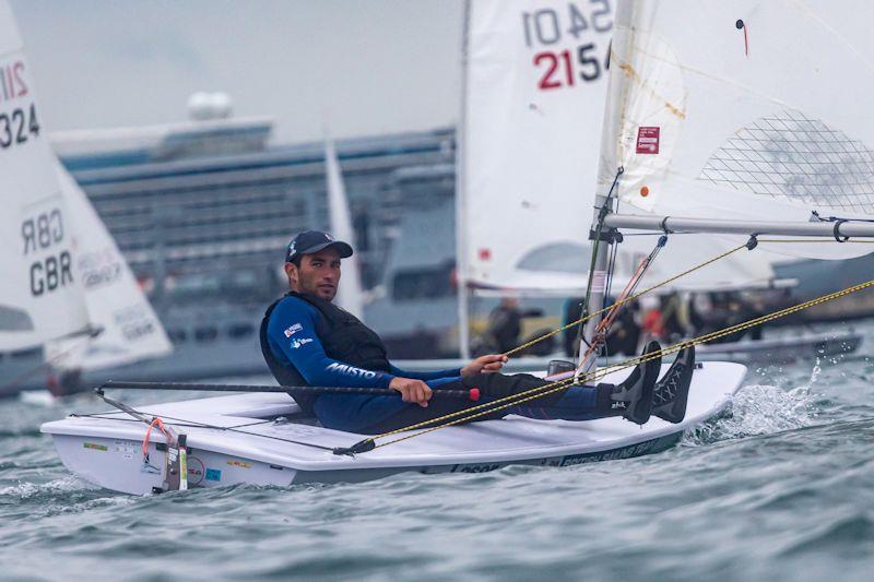 Lorenzo CHIAVARINI in the UKLA Noble Marine ILCA7 Autumn Qualifier photo copyright Georgie Altham / www.facebook.com/galthamphotography taken at Weymouth & Portland Sailing Academy and featuring the ILCA 7 class