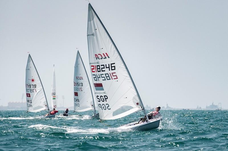 Mussanah Open Championship day 5 photo copyright Oman Sail taken at  and featuring the ILCA 7 class
