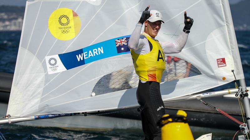 Matthew Wearn (AUS) - Mens Laser Gold Medalist - Tokyo2020 - Day 8- August 1, - Enoshima, Japan photo copyright Richard Gladwell / Sail-World.com / nz taken at  and featuring the ILCA 7 class