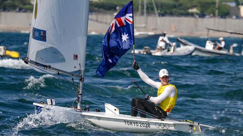 Matthew Wearn (AUS) - Mens Laser - Tokyo2020 - Day 8- August 1, - Enoshima, Japan photo copyright Richard Gladwell / Sail-World.com / nz taken at  and featuring the ILCA 7 class