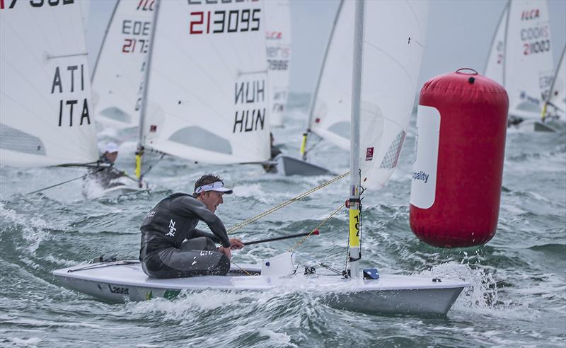 AST Sailor, Luke Elliott in action 2021 ILCA 7 European Championship photo copyright Hrvoje Duvancic/EUR ILCA taken at  and featuring the ILCA 7 class