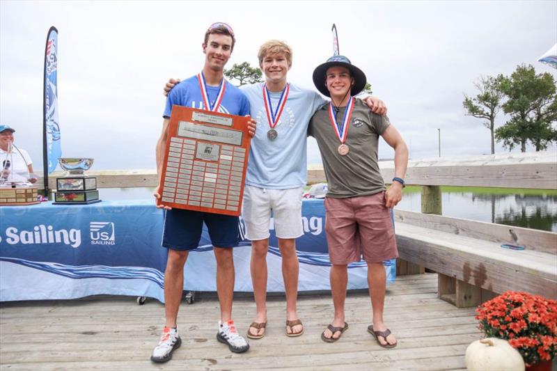 Escudero, Braun, Poratta - 2021 U.S. Youth Sailing Championship photo copyright Santiago Guerrero taken at  and featuring the ILCA 7 class