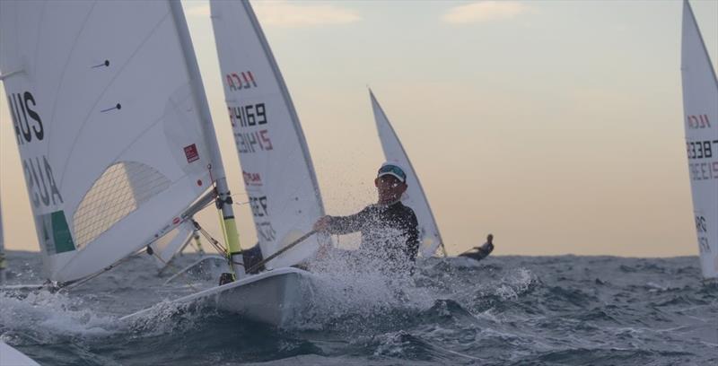 Zac Littlewood - 2021 ILCA 7 World Championships photo copyright International Laser Class Association taken at Real Club Nautico de Barcelona and featuring the ILCA 7 class
