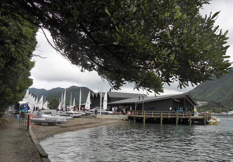 Queen Charlotte Yacht Club, venue for the NZ ILCA National Championships - Day 1, Queen Charlotte Yacht Club, Picton photo copyright Christel Hopkins taken at Queen Charlotte Yacht Club and featuring the ILCA 7 class