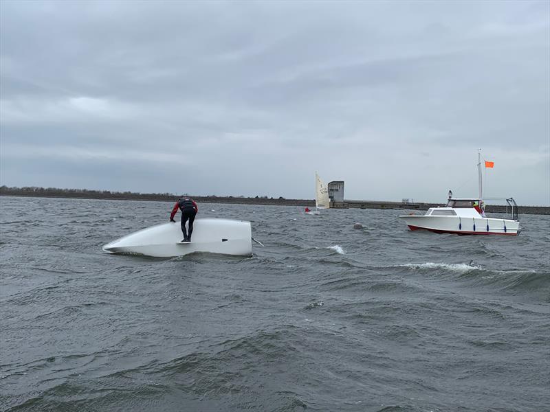 Strong winds for the Burton Blizzard  photo copyright Steve Ball taken at Burton Sailing Club and featuring the ILCA 7 class