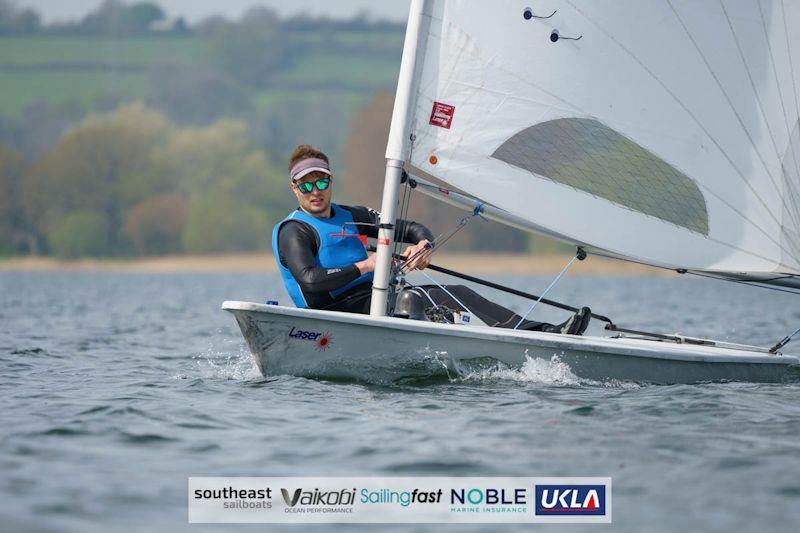 Peter Edel in the Noble Marine UKLA Masters ILCA 7 Inland Championships at Chew Valley Lake - photo © Lotte Johnson