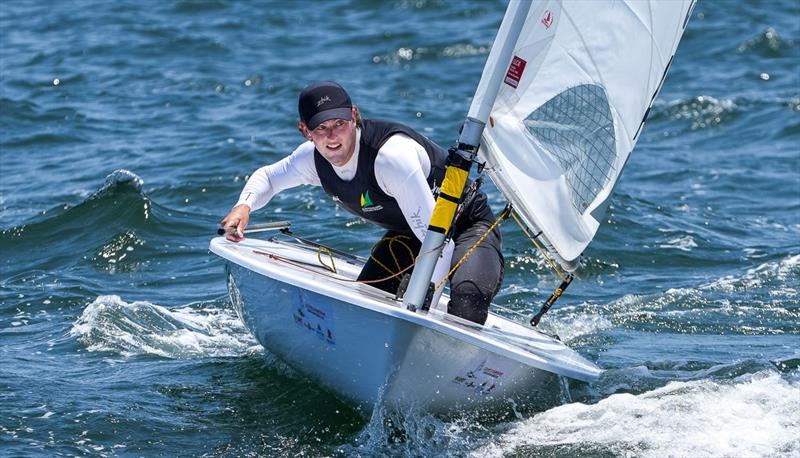 Ethan McAullay on day 3 of the 2022 ILCA 7 Men's Worlds photo copyright John Pounder / www.jldigitalmedia.net taken at Vallarta Yacht Club and featuring the ILCA 7 class