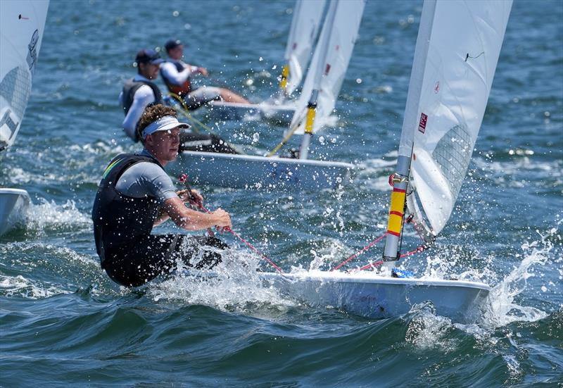 Luke Elliott on day 3 of the 2022 ILCA 7 Men's Worlds photo copyright John Pounder / www.jldigitalmedia.net taken at Vallarta Yacht Club and featuring the ILCA 7 class