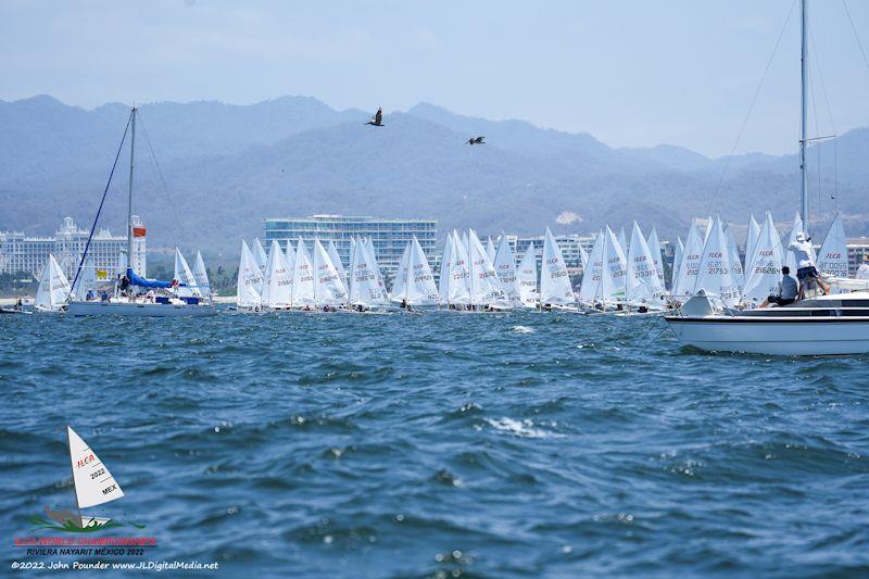 ILCA 7 Masters Worlds in Mexico opens with a practice race photo copyright John Pounder / www.jldigitalmedia.net taken at Vallarta Yacht Club and featuring the ILCA 7 class
