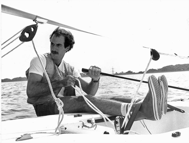 Back in the 1970's Ed Baird (World Champion) came to do some coaching and a club race at Queen Mary photo copyright Tim Hore taken at Queen Mary Sailing Club and featuring the ILCA 7 class