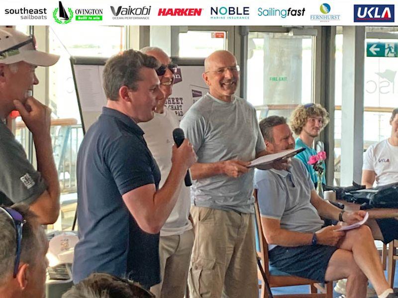 David Richardson at the Harken welcome evening prize draw - 2022 ILCA Nationals at Hayling Island - photo © Georgie Altham