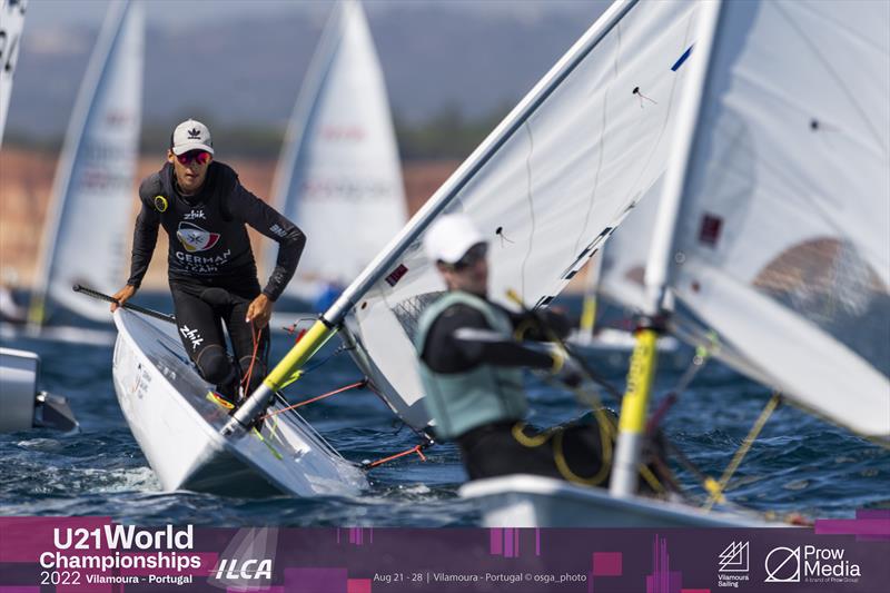 Day 5 of the 2022 ILCA U21 Worlds at Vilamoura, Portugal photo copyright osga_photo / Joao Costa Ferreira taken at Vilamoura Sailing and featuring the ILCA 7 class