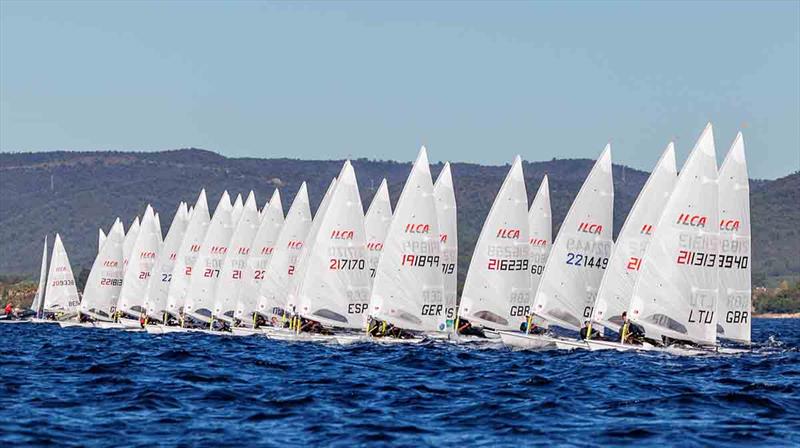 ILCA 7 start - Senior ILCA European Championships 2022 photo copyright Yepa Photography taken at  and featuring the ILCA 7 class