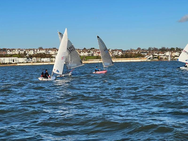 Leigh on Sea SC Brass Monkey Trophy Race photo copyright Steve Hill taken at Leigh-on-Sea Sailing Club and featuring the ILCA 7 class