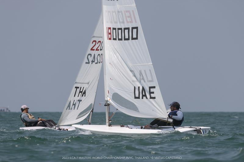 2023 ILCA 7 Masters Worlds Day 1 photo copyright Matias Capizzano / www.capizzano.com taken at Royal Varuna Yacht Club and featuring the ILCA 7 class