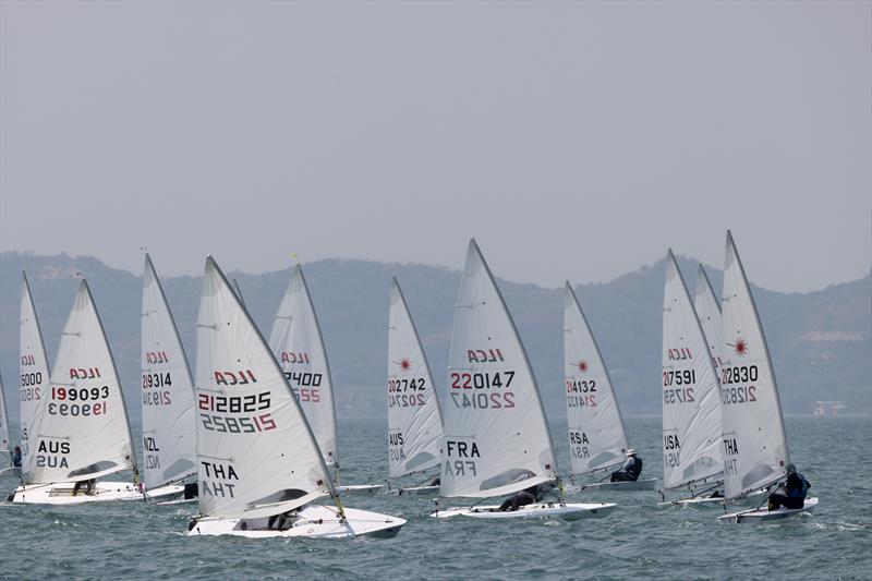 2023 ILCA 7 Masters Worlds Day 2 photo copyright Matias Capizzano / www.capizzano.com taken at Royal Varuna Yacht Club and featuring the ILCA 7 class