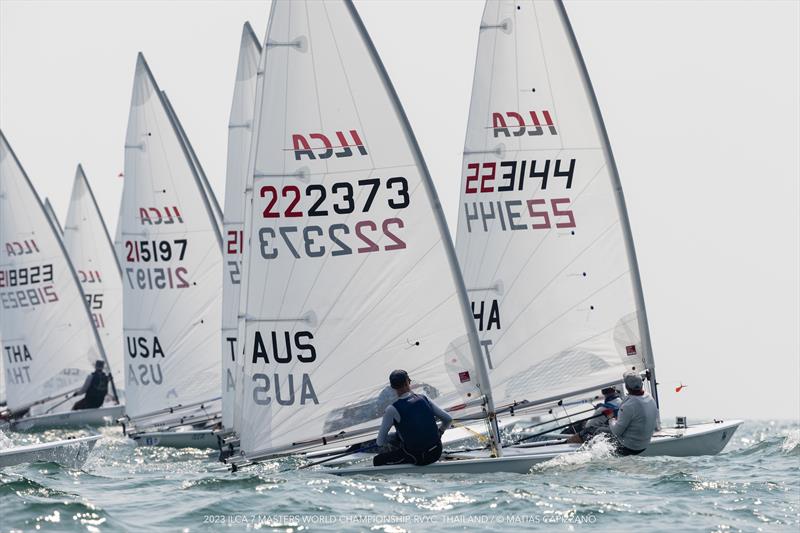 2023 ILCA 7 Masters Worlds Day 4 photo copyright Matias Capizzano / www.capizzano.com taken at Royal Varuna Yacht Club and featuring the ILCA 7 class