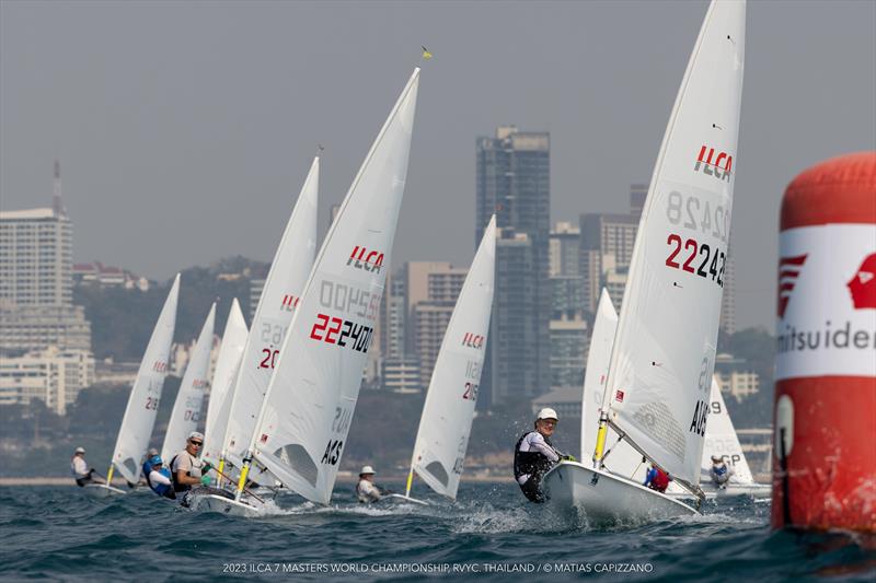 2023 ILCA 7 Masters Worlds Day 5 photo copyright Matias Capizzano / www.capizzano.com taken at Royal Varuna Yacht Club and featuring the ILCA 7 class