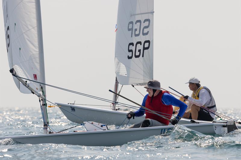 2023 ILCA 7 Masters Worlds Day 5 photo copyright Matias Capizzano / www.capizzano.com taken at Royal Varuna Yacht Club and featuring the ILCA 7 class