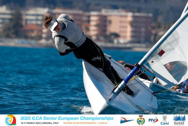 ILCA European Championships day 1 photo copyright Thom Touw Photography / EurILCA taken at Circolo Nautico Andora and featuring the ILCA 7 class