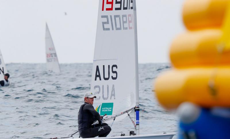 Matt Wearn closing in on a mark - ILCA European Championships - photo © Thom Touw Sailing Photographer