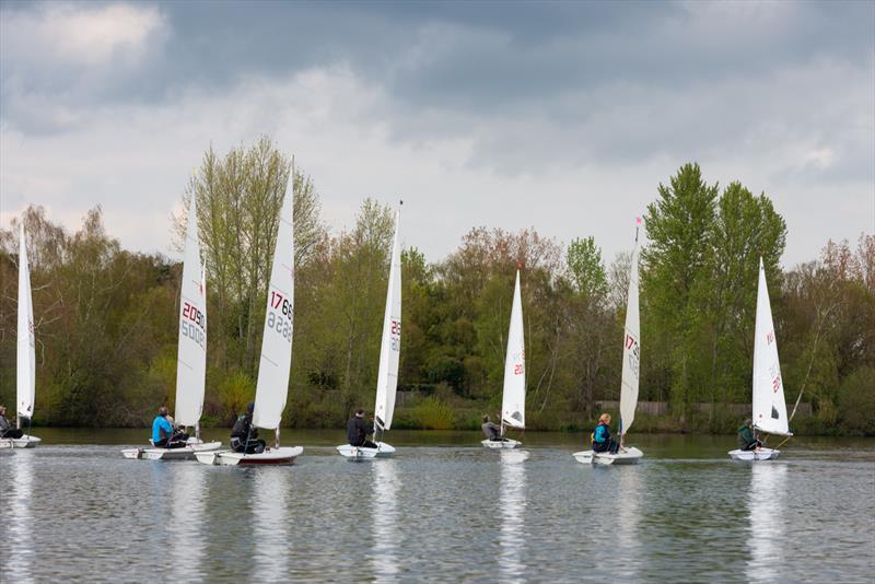 Papercourt ILCA Open - Fleet heading for the windward mark - photo © Peter Snow