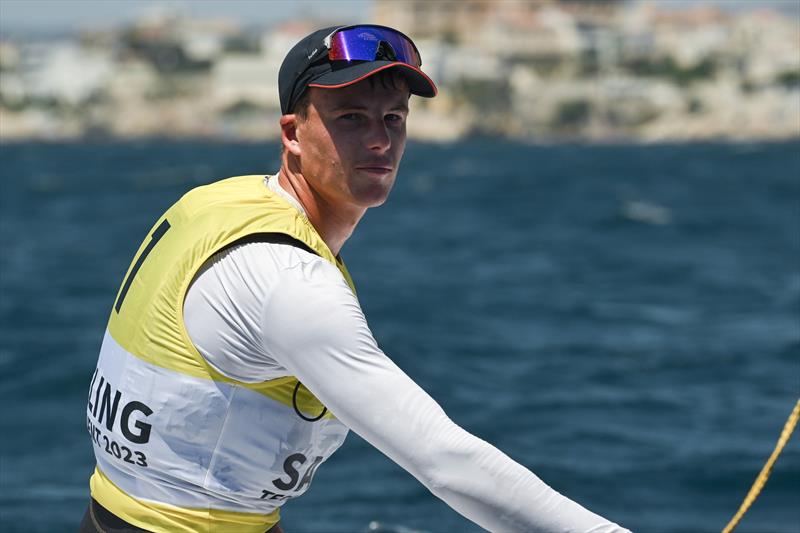Micky Beckett finishes 2nd in the ILCA 7 class at the Paris 2024 Olympic Test Event - photo © World Sailing