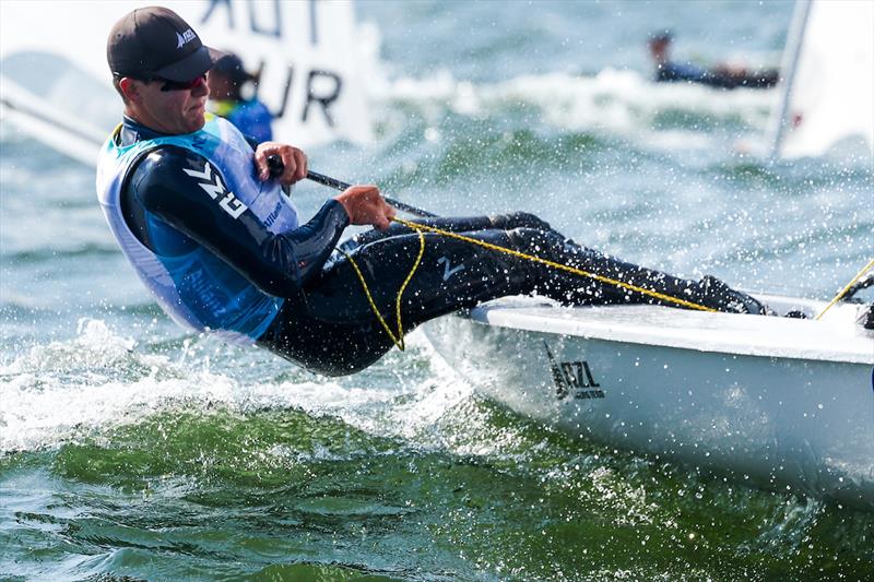 George Gautrey - NZL - ILCA 7-  Day 7, 2023 Allianz Sailing World Championships, The Hague, August 17, 2023  - photo © Sailing Energy / World Sailing