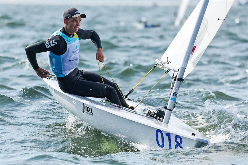 Thomas Saunders - NZL - ILCA 7-  Day 7, 2023 Allianz Sailing World Championships, The Hague, August 17, 2023  - photo © Sailing Energy / World Sailing