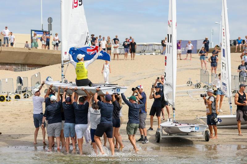 ILCA 7 gold for Matt Wearn at the 2023 Allianz Sailing World Championships - photo © Suellen Hurling / Live Sail Die / ILCA