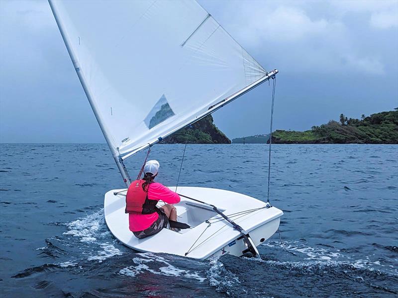 Young Vincentian Sailor representing SVG at PanAm Games 2023 photo copyright SVG Sailing Association taken at  and featuring the ILCA 7 class