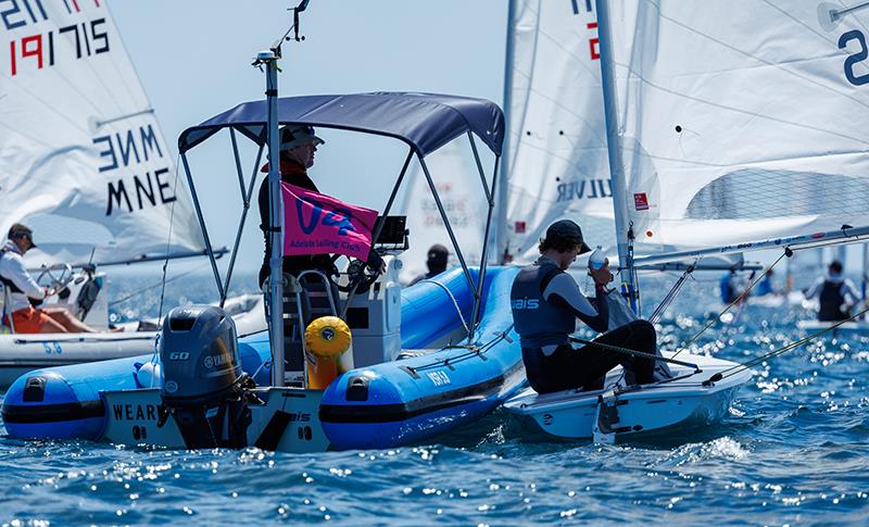 2024 ILCA Australian & Oceania Championships - Qualifying Day 4 photo copyright Down Under Sail - Jack Fletcher taken at Adelaide Sailing Club and featuring the ILCA 7 class