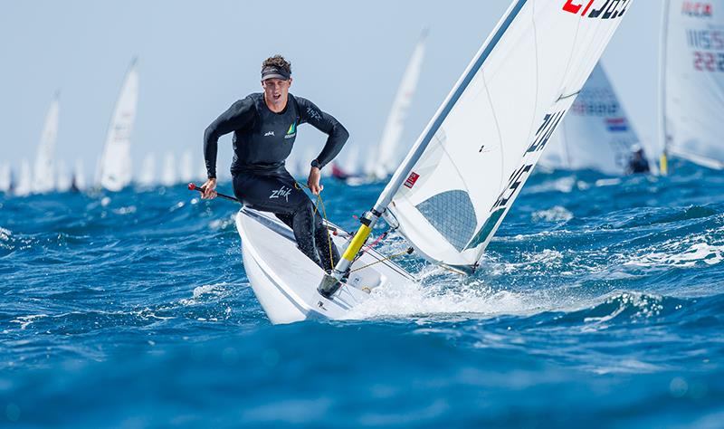 Australia's Luke Elliott is one of the top contenders after Day 1 - 2024 ILCA 7 Men World Championship - photo © Jack Fletcher, Down Under Sail