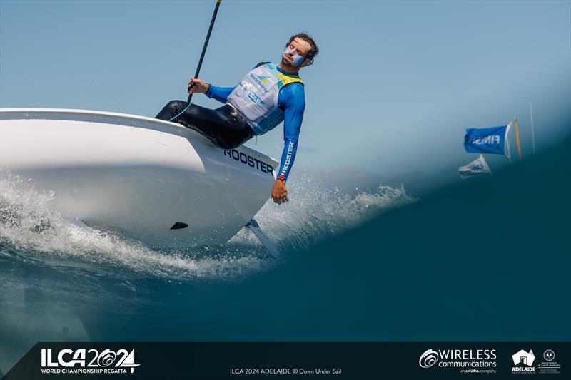 Sailors were wrecked after two races in big breeze on day 5 of the 2024 ILCA 7 Men World Championship - photo © Jack Fletcher / Down Under Sail