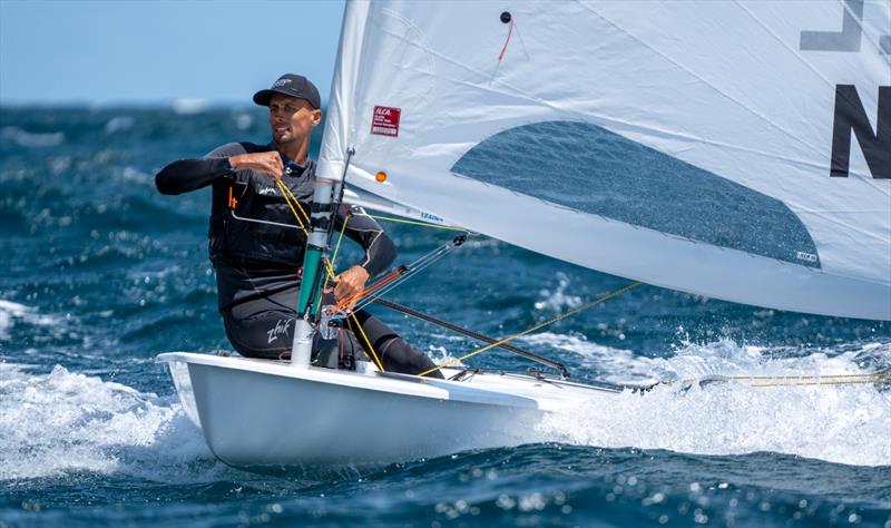 Kiwi Luke Deegan leads the ILCA 7 Apprentice fleet after two days - 2024 ILCA Masters World Championships - photo © Harry Fisher / Down Under Sail