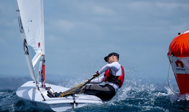Australian Brendan Casey is in the lead in the ILCA 7 Masters fleet after two days - 2024 ILCA Masters World Championships - photo © Harry Fisher / Down Under Sail