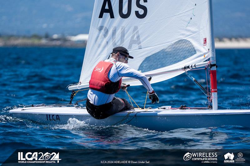 Brendan Casey was the winner in the ILCA 7 Masters division - ILCA Masters World Championships at Adelaide photo copyright Harry Fisher / Down Under Sail taken at Adelaide Sailing Club and featuring the ILCA 7 class