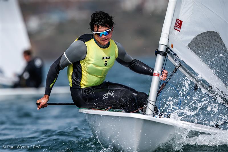 2024 RYA Youth National Championships - Christopher Marsh, ILCA 7, GBR 216212 photo copyright Paul Wyeth / RYA taken at Weymouth & Portland Sailing Academy and featuring the ILCA 7 class