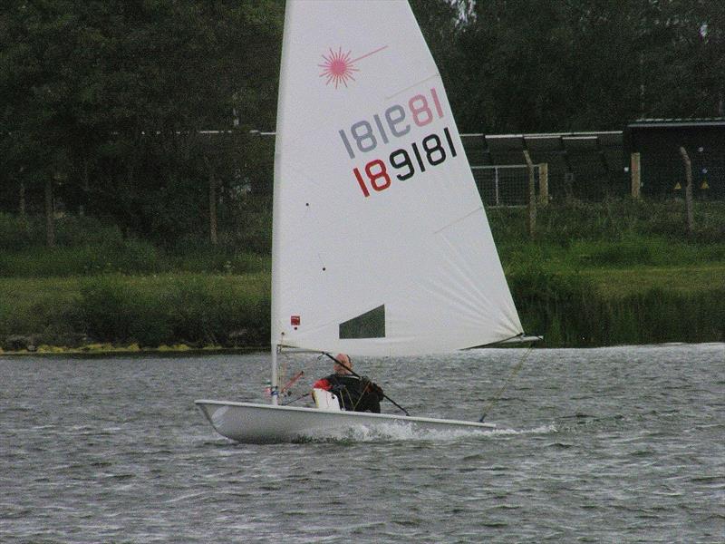 Mark Nield second overall in the Border Counties Midweek Sailing at Shotwick Lake: photo copyright John Neild taken at Shotwick Lake Sailing and featuring the ILCA 7 class